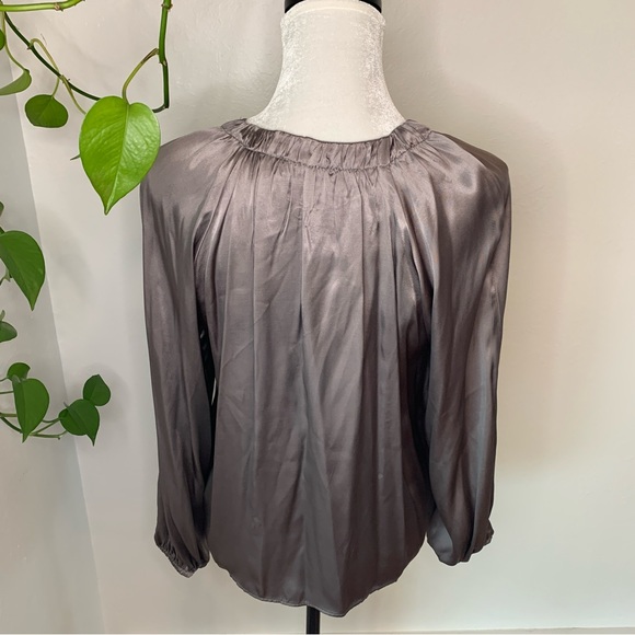 NWT Zara Voluminous Satin Effect Blouse Size S - Picture 5 of 10